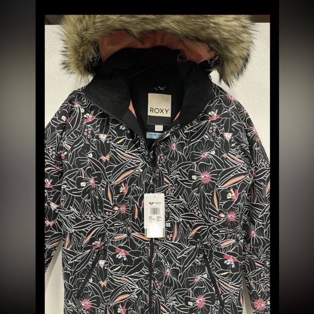 Girls' ROXY American Pie Hooded Snow Jacket Insulated Coat Snowboard Ski XXL NWT